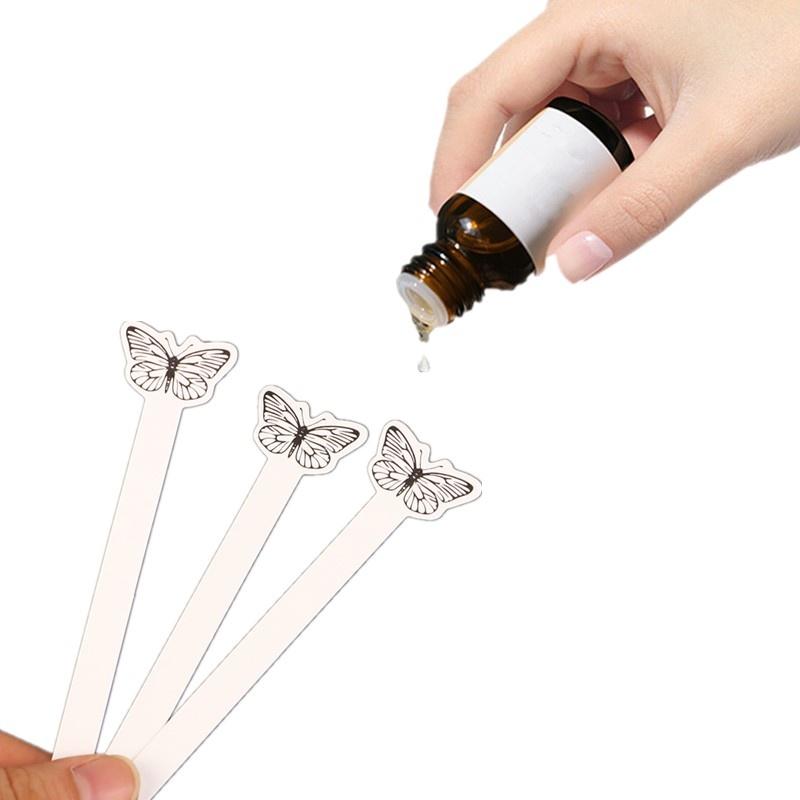 Perfume Fragrance Tester - 100 stuks creatieve vlindervormige teststrips voor