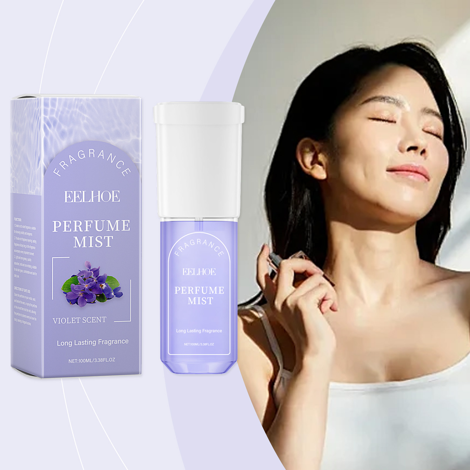 Perfume Fragrance Hair Spray - Lichaamsparfum Spray Haargeur Lichte frisse huid