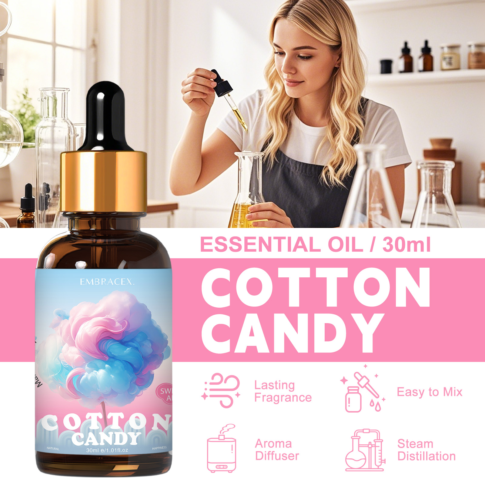 30ml Suikerwafel Geuroliën voo - Perfume Fragrance Oils For Candles recensie en prijs