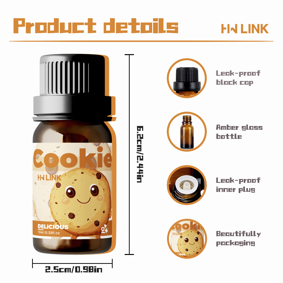 10ml Koekjesgeur-oliën voor he - Perfume Fragrance Oils For Candles recensie en prijs