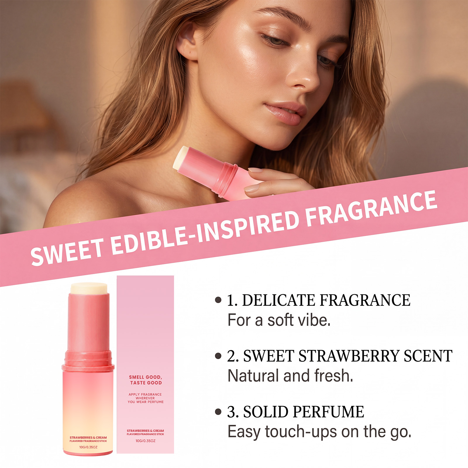 Aardbeienroom Vaste Parfumstic - Perfume Fragrance Stick recensie en prijs